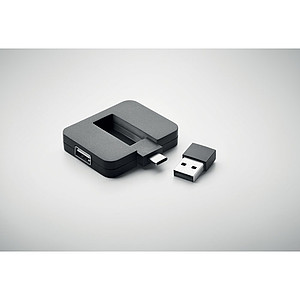 4 port 2.0 USB in ABS.