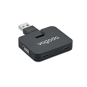 4 port 2.0 USB in ABS.