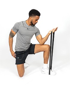 4pc elastic fitness bands in pouch, black