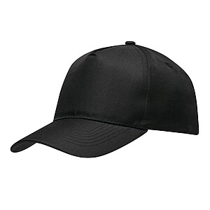5-panel baseball cap, black