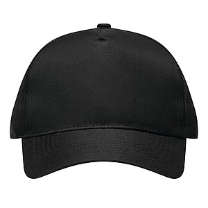 5-panel baseball cap, black
