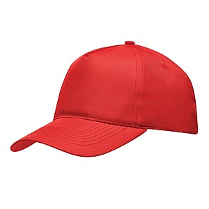 5-panel baseball cap, red