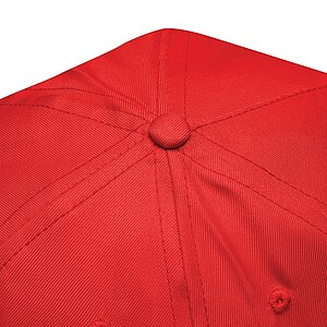 5-panel baseball cap, red
