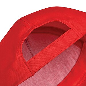 5-panel baseball cap, red