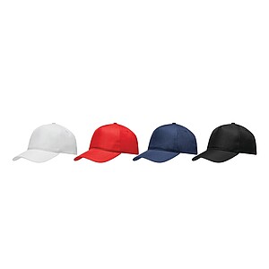 5-panel baseball cap, red