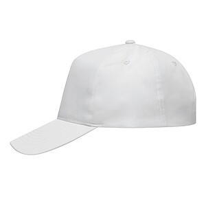 5-panel baseball cap, white