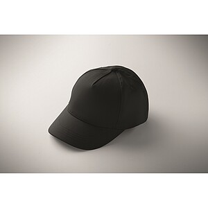 5 panel kids baseball cap, black