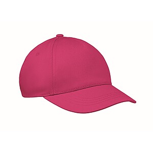 5 panel kids baseball cap, fuchsia