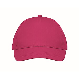 5 panel kids baseball cap, fuchsia