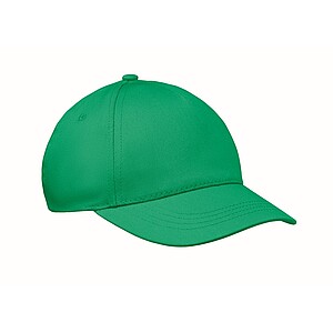 5 panel kids baseball cap, green