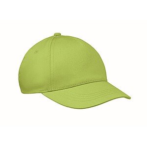 5 panel kids baseball cap, lime