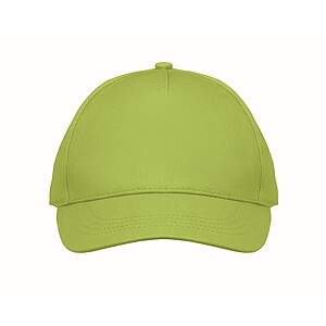 5 panel kids baseball cap, lime
