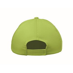 5 panel kids baseball cap, lime