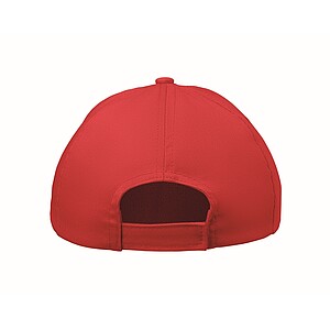 5 panel kids baseball cap, red