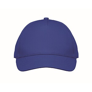 5 panel kids baseball cap, royal blue