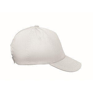 5 panel kids baseball cap, white