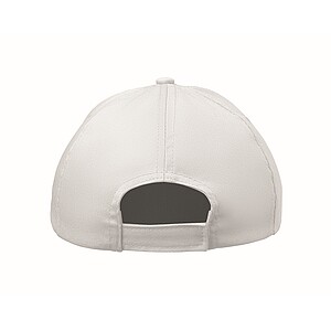 5 panel kids baseball cap, white
