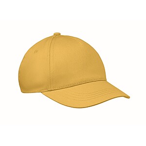 5 panel kids baseball cap, yellow