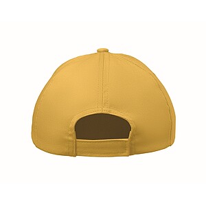 5 panel kids baseball cap, yellow