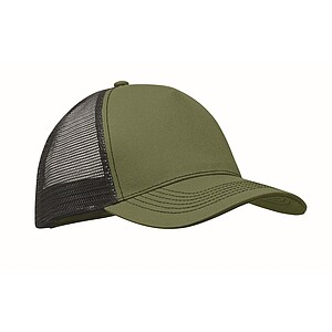 5 panel trucker cap, army green