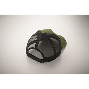 5 panel trucker cap, army green