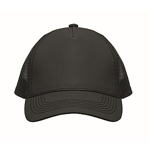 5 panel trucker cap, black