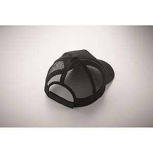 5 panel trucker cap, black