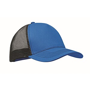 5 panel trucker cap, royal blue