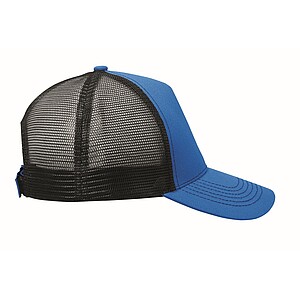 5 panel trucker cap, royal blue