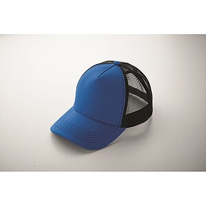 5 panel trucker cap, royal blue