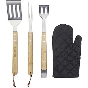 5-piece barbecue set, black
