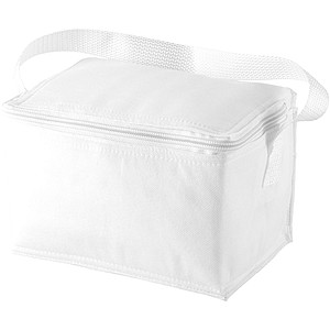 6 can cooler bag white