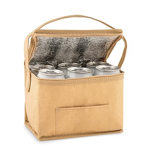 6 can woven paper cooler bag