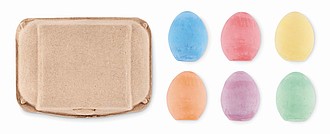 6 chalk eggs in box MO6479-13