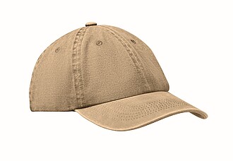 6 panel baseball cap 265 gr/m2, khaki