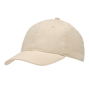 6-panel baseball cap, beige