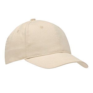 6-panel baseball cap, beige
