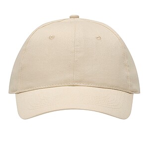 6-panel baseball cap, beige