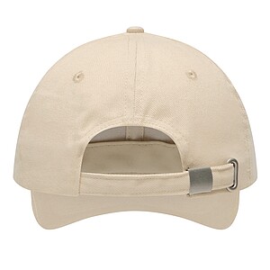 6-panel baseball cap, beige