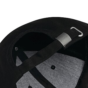 6-panel baseball cap, black