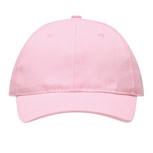 6-panel baseball cap, pink