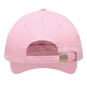 6-panel baseball cap, pink