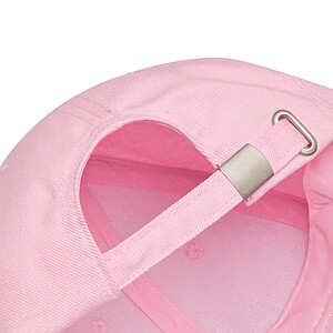 6-panel baseball cap, pink