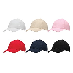 6-panel baseball cap, pink