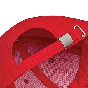 6-panel baseball cap, red