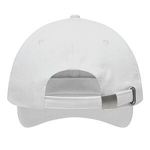 6-panel baseball cap, white