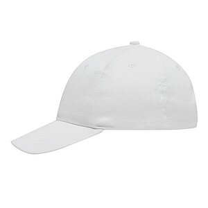 6-panel baseball cap, white