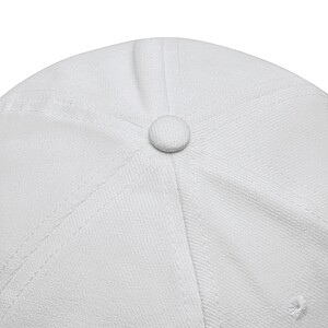 6-panel baseball cap, white