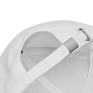 6-panel baseball cap, white