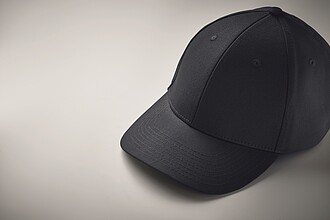 6 panel cotton baseball cap, french navy